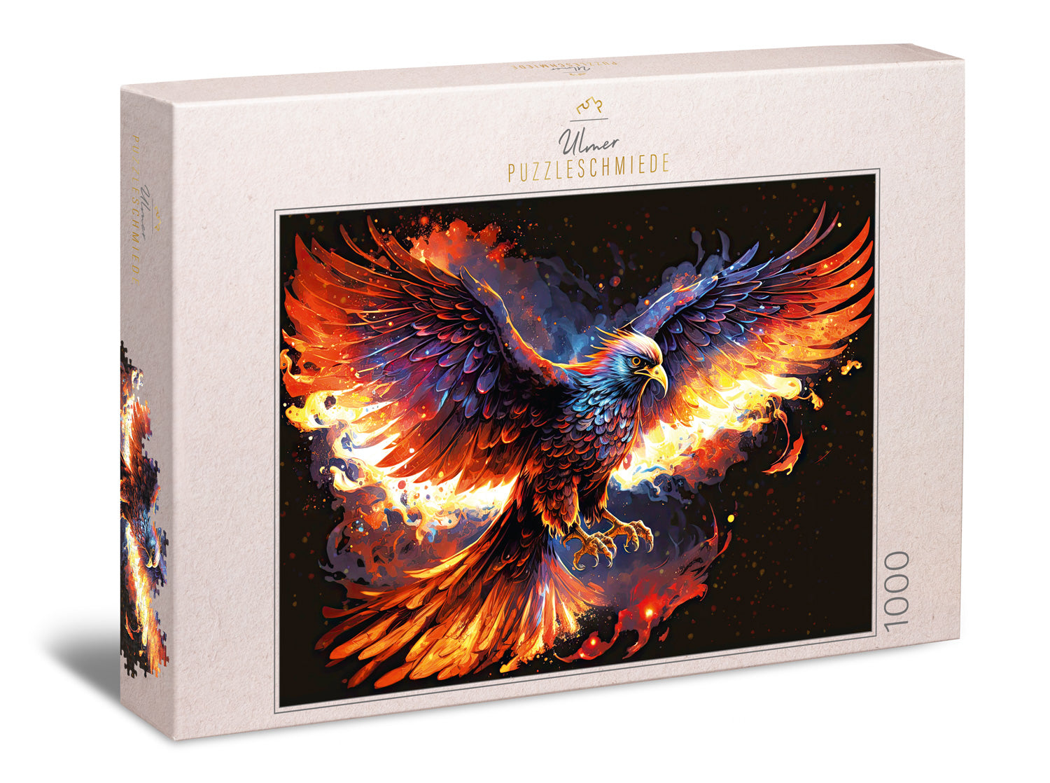 ulmer-puzzleschmiede-feuervogel-fantasy-puzzle-1000-teile image 1
