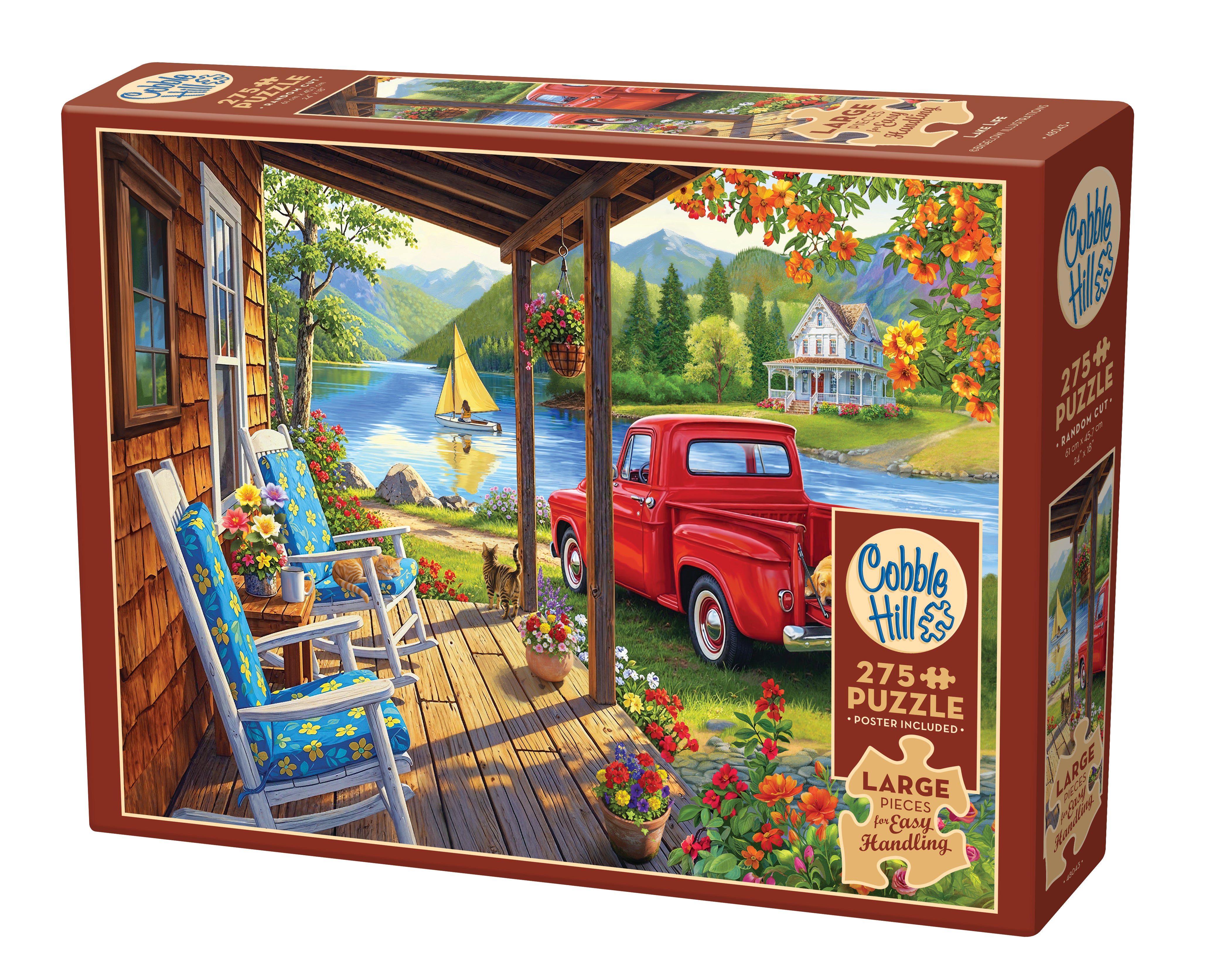 cobble-hill-easy-handling-lake-life-puzzle-275-teile-see image 1
