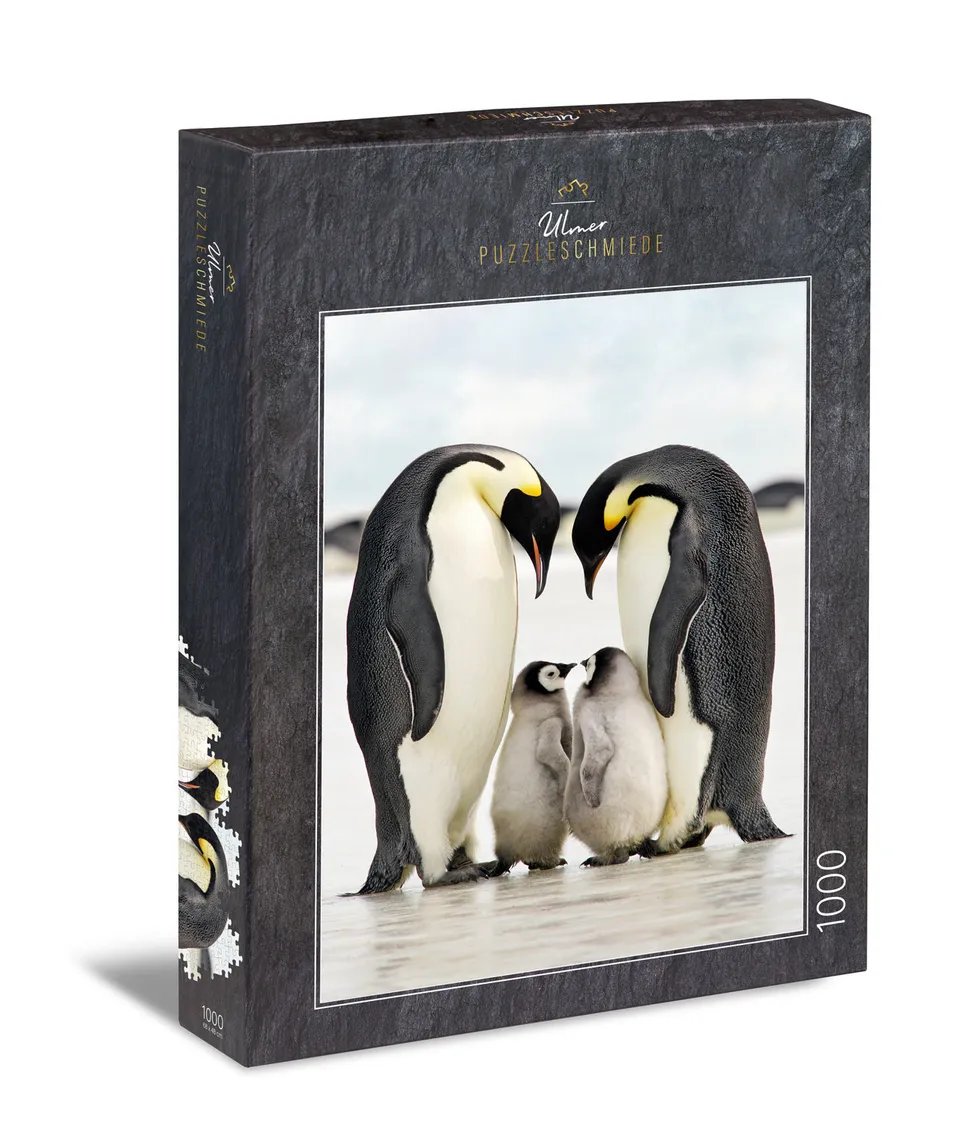 ulmer-puzzleschmiede-puzzle-1000-teile-familiengl-ck-pinguine-winter-2 image 1
