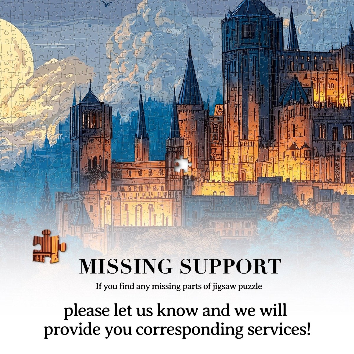 kaayee-moonlit-castle-kartonpuzzle-1000-teile-standard-edition-schloss image 7