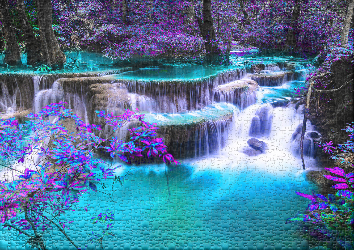 ulmer-puzzleschmiede-secret-place-puzzle-2000-teile-wasserfall image 2