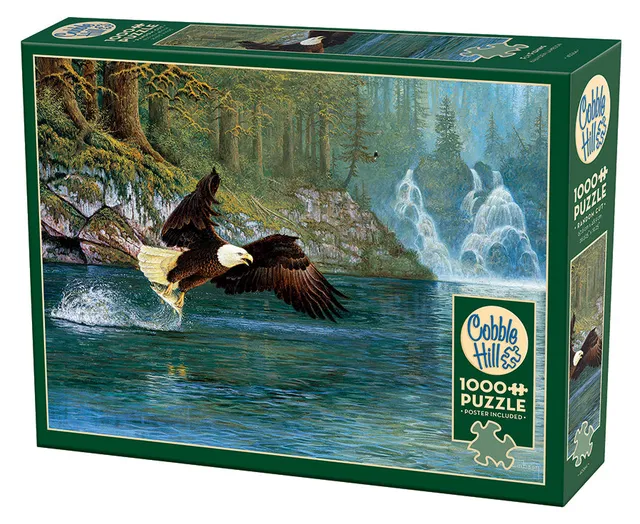 cobble-hill-1000-piece-fly-fishing-puzzle-1000-teile-adler image 1