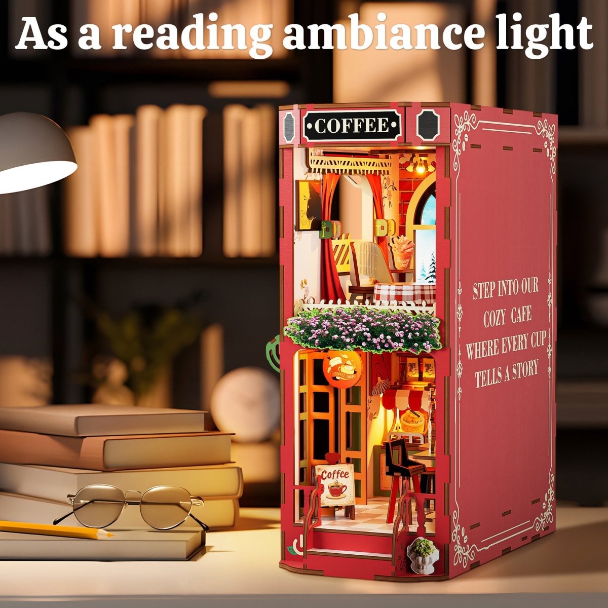 kaayee-coffee-shop-book-nook-kit-miniatur-kaffeehaus image 2