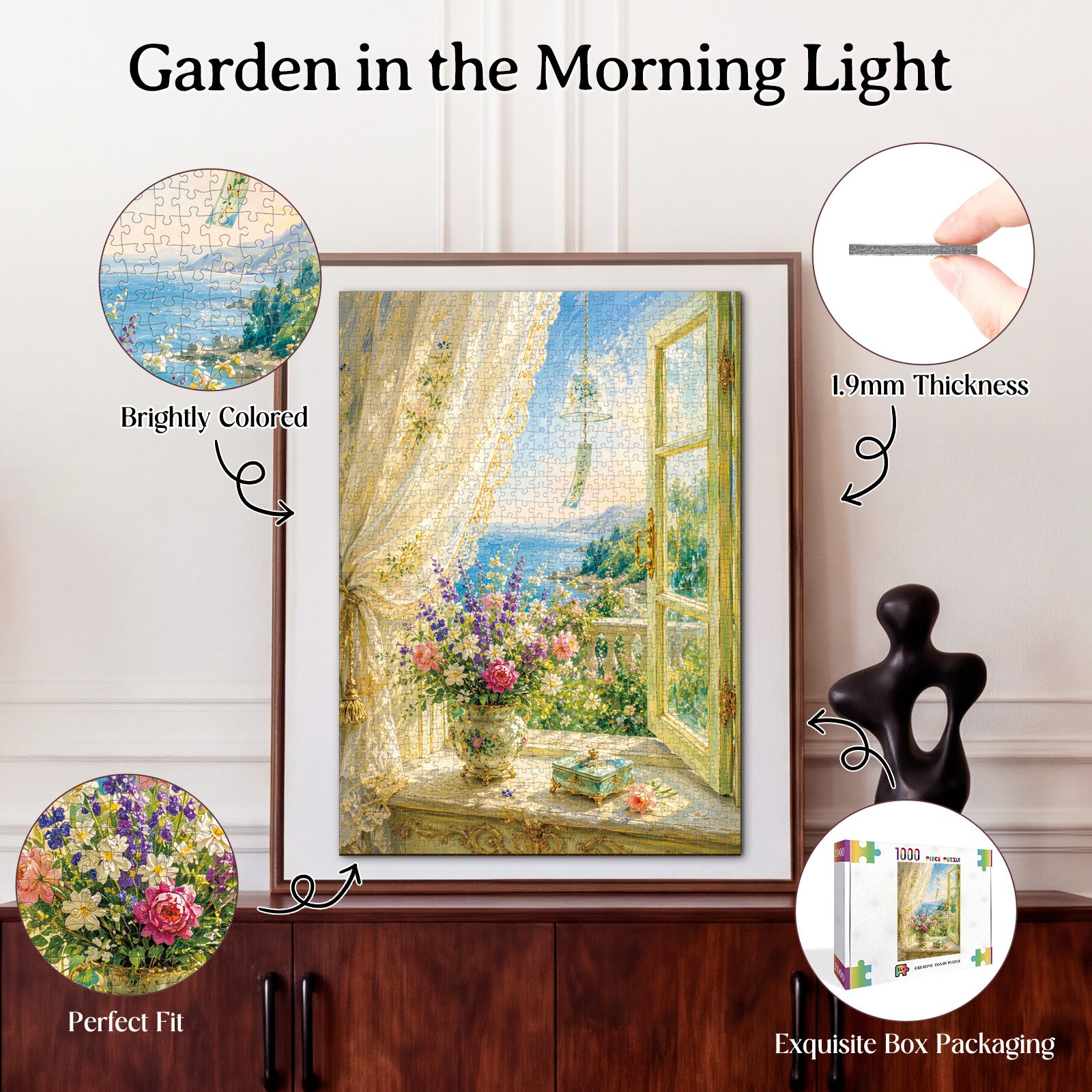 kaayee-garden-morning-light-puzzle-1000-teile-eco-white-board image 3