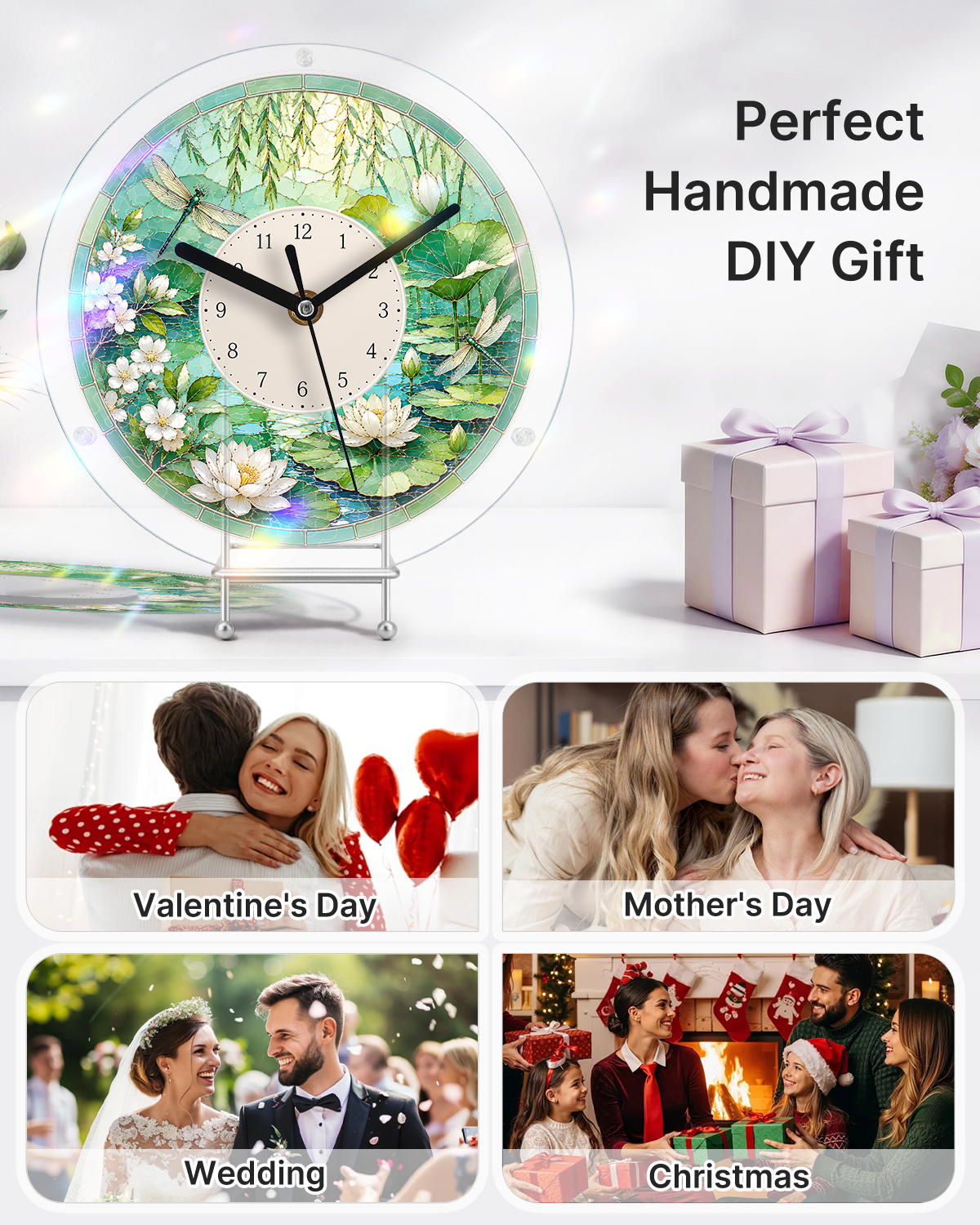 kaayee-clock-kit-midsummer-lotus-pond-puzzle-uhr-regular image 7
