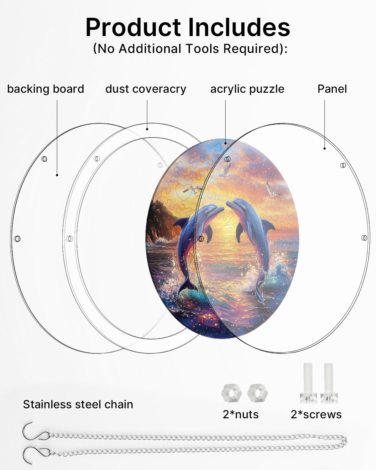 kaayee-suncatcher-puzzle-dolphin-love-song-delfin-puzzle-medium image 3