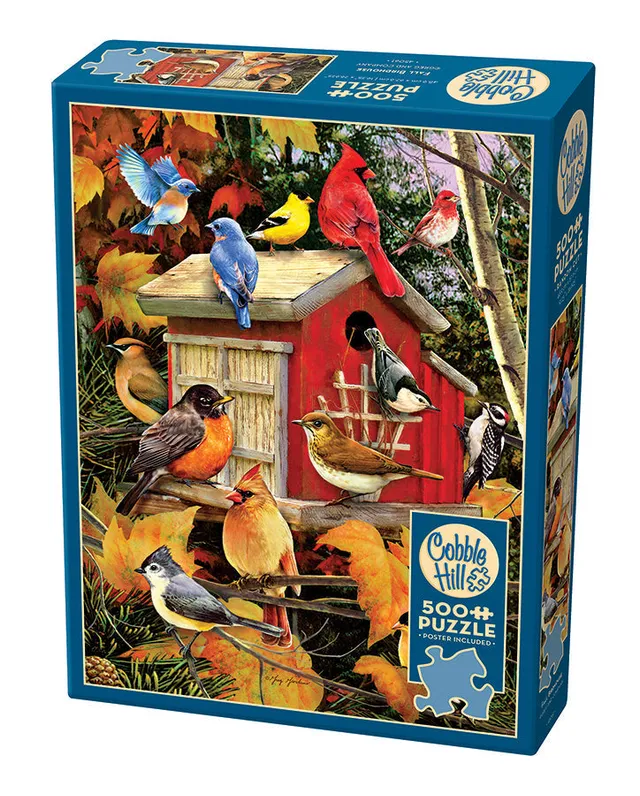 cobble-hill-fall-birdhouse-puzzle-500-teile-herbst image 1