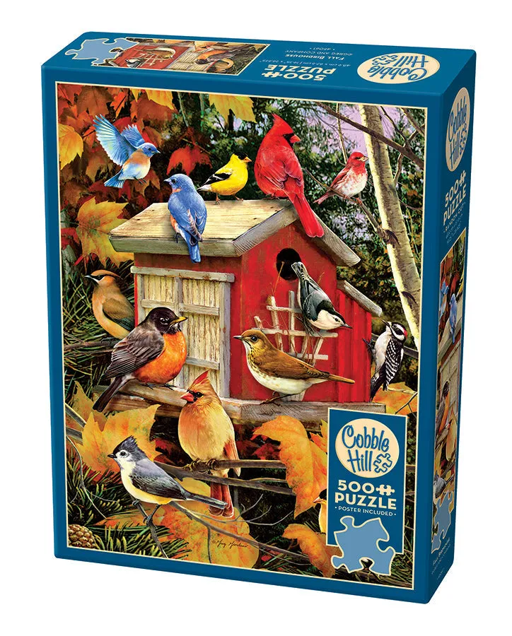 cobble-hill-fall-birdhouse-puzzle-500-teile-herbst image 1