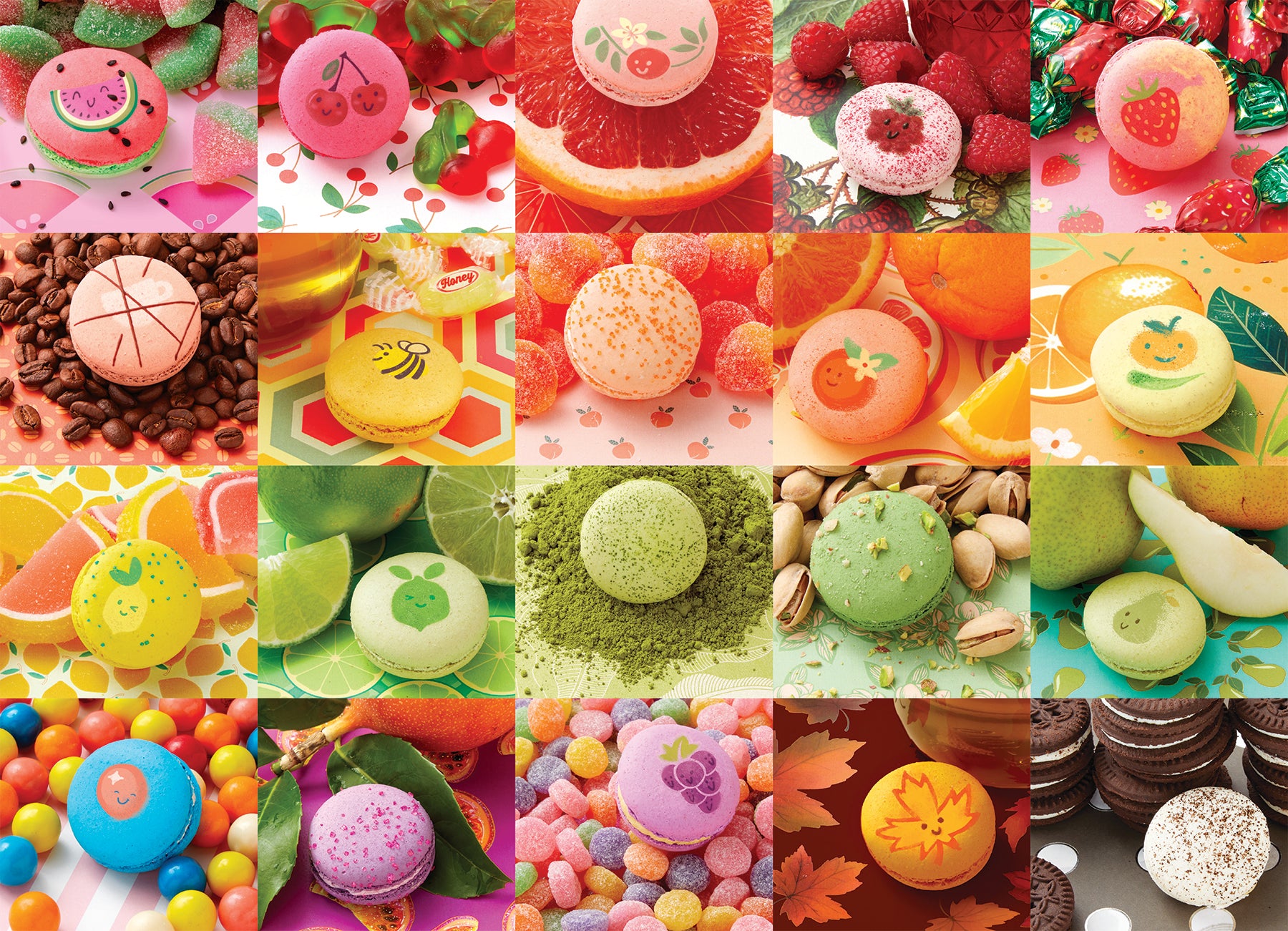 cobble-hill-nom-nom-macarons-500-teile-puzzle-collage image 2