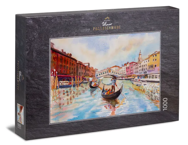 ulmer-puzzleschmiede-gondoliere-puzzle-1000-teile-venedig image 1