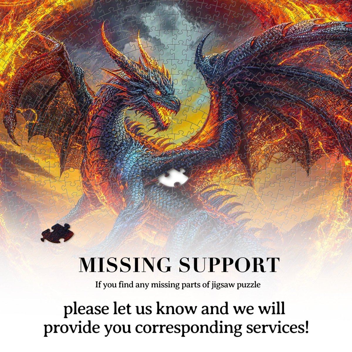 kaayee-dragonfire-halo-1000-teile-puzzle-eco-white-board image 7