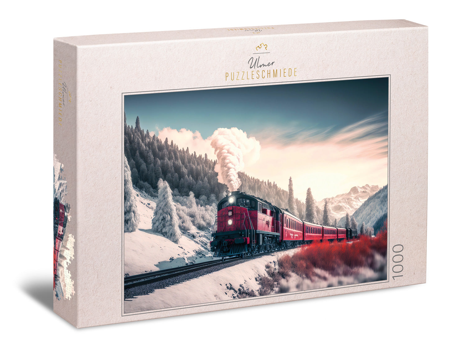 ulmer-puzzleschmiede-polar-express-puzzle-1000-teile-winter-eisenbahn image 1