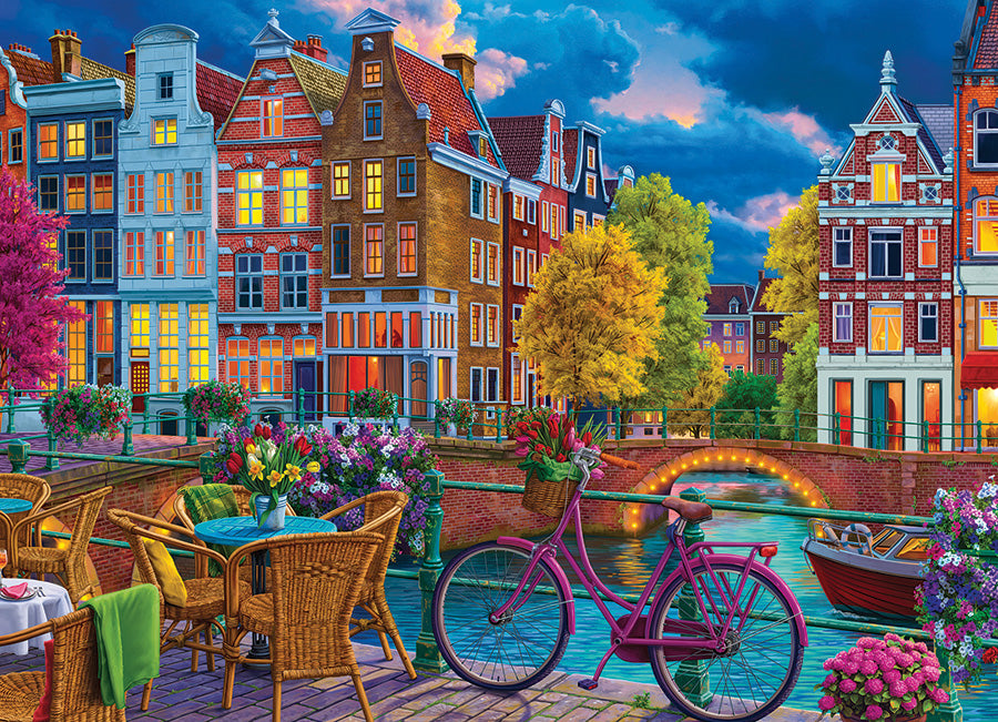 cobble-hill-1000-piece-cozy-street-puzzle-1000-teile-abend image 2