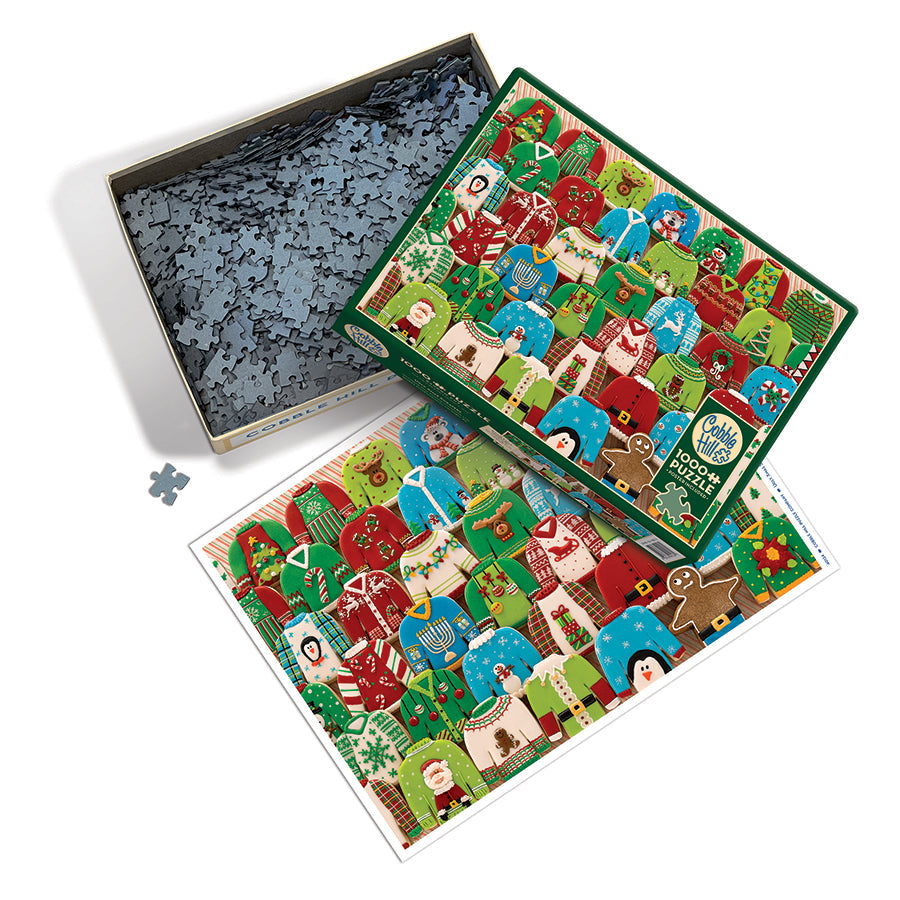 cobble-hill-1000-piece-ugly-xmas-sweaters-puzzle-1000-teile-weihnachten image 3