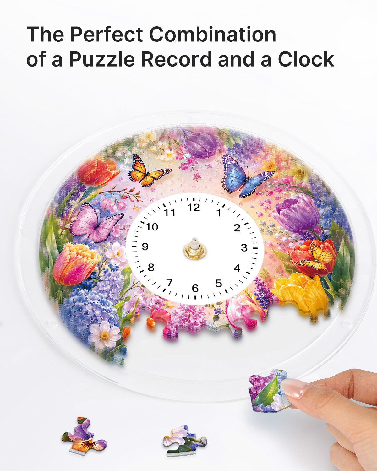 kaayee-clock-kit-tulips-of-spring-puzzle-uhr-acryl-regular image 2