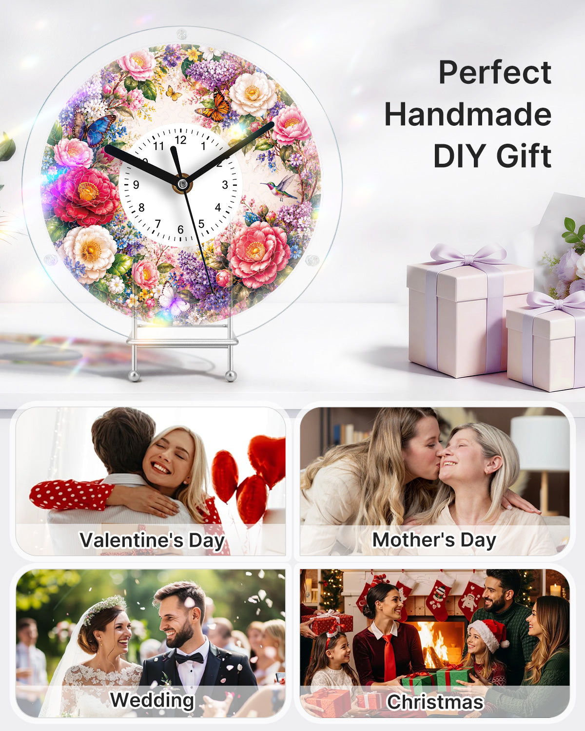 kaayee-clock-kit-enchanted-rose-garden-puzzle-uhr image 7