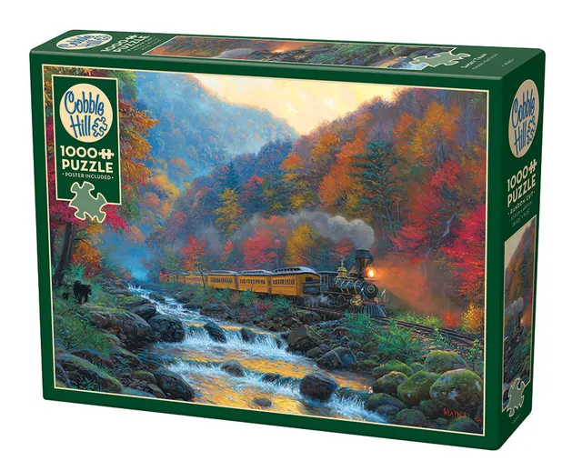 cobble-hill-smoky-train-puzzle-1000-teile-herbst-zug image 1