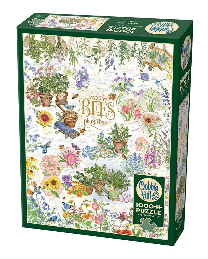 cobble-hill-1000-piece-save-the-bees-bienen-puzzle-1000-teile image 1