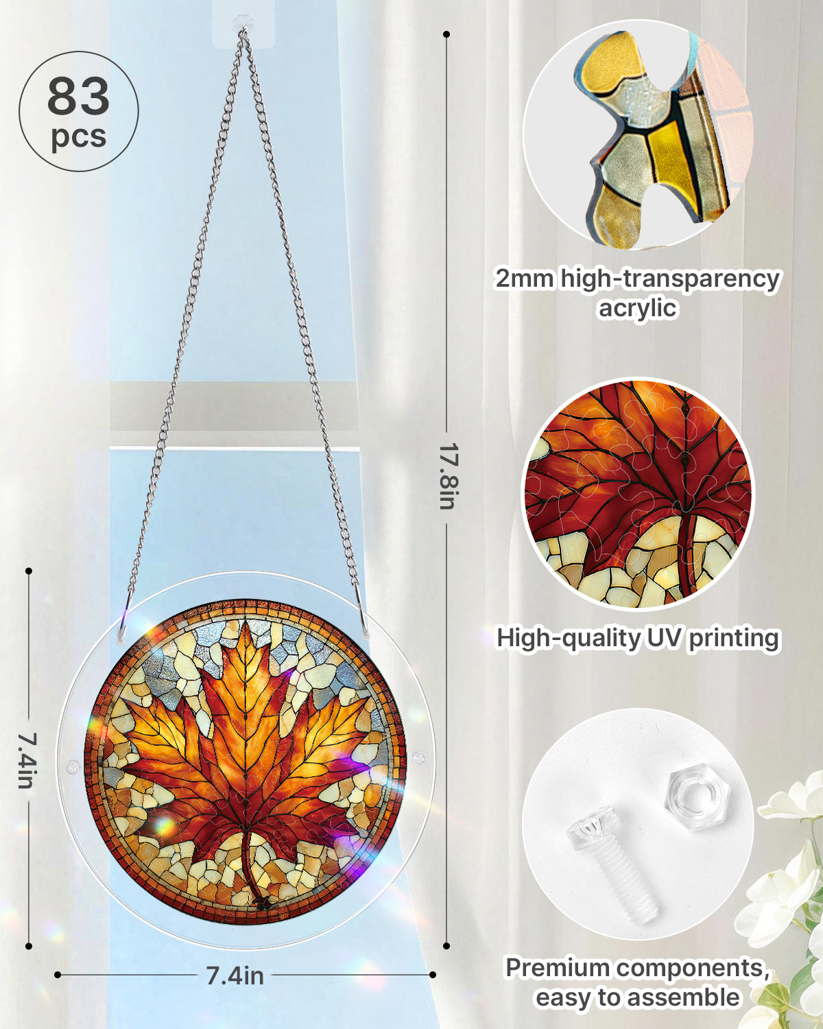 kaayee-suncatcher-puzzle-maple-light-fensterbild-medium-ahorn image 4