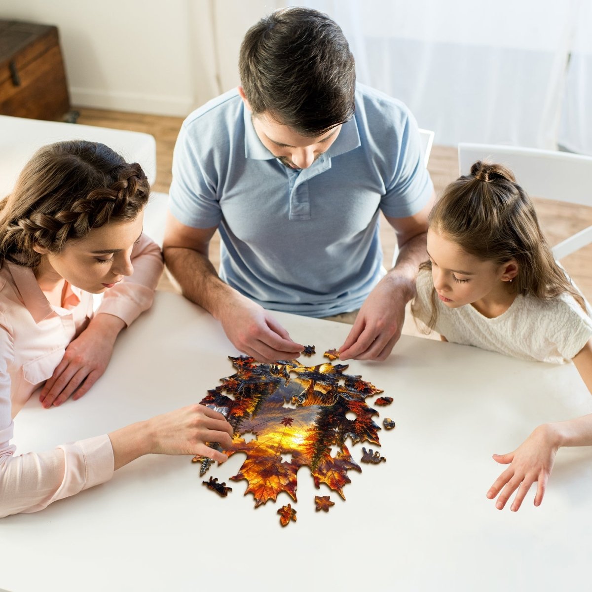 kaayee-wooden-puzzle-maple-leaf-tiger-holzpuzzle-m-herbst image 7