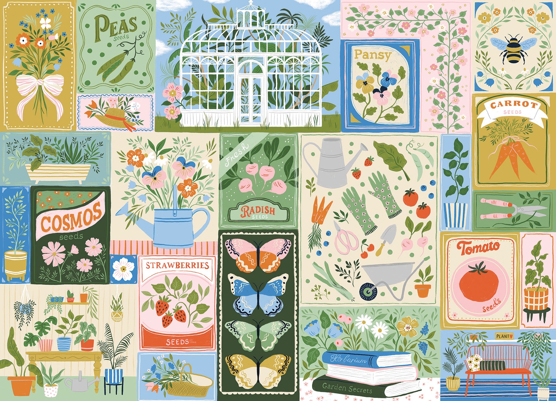 cobble-hill-planting-time-1000-teile-puzzle-garten image 2