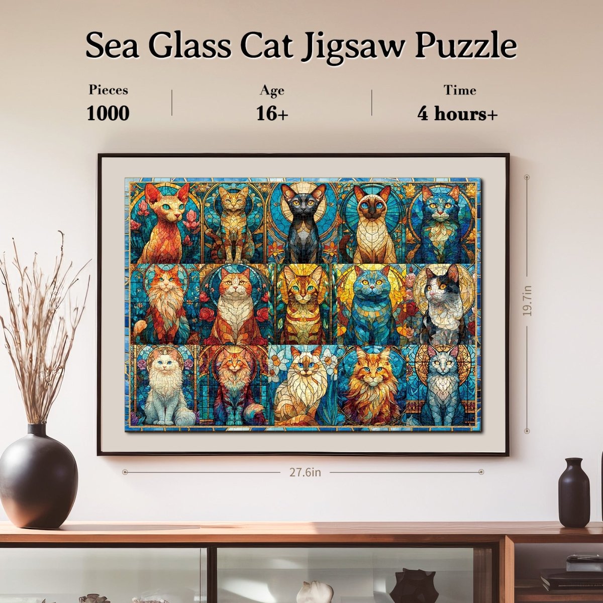 kaayee-cardboard-puzzle-sea-glass-cat-1000-teile-katzen image 6