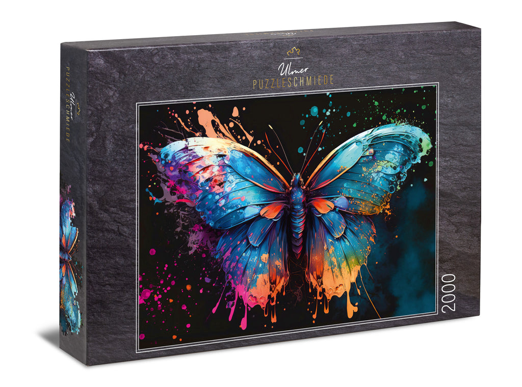 ulmer-puzzleschmiede-magic-butterfly-2000-teile-schmetterling image 1