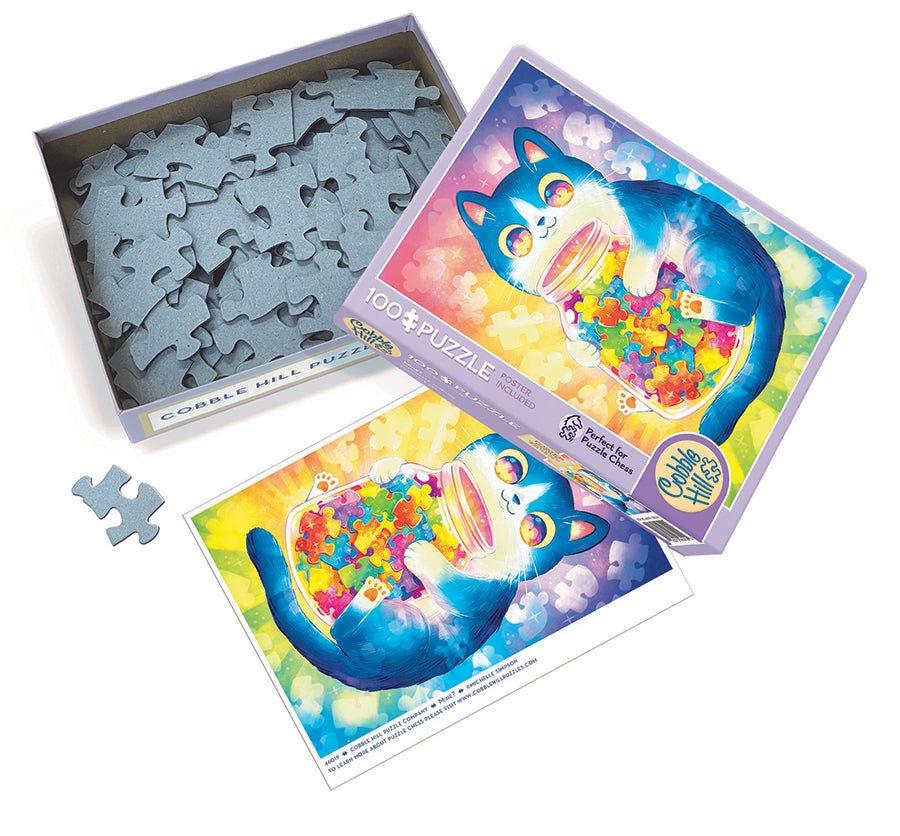 cobble-hill-100-piece-mine-puzzle-100-teile-katze image 3