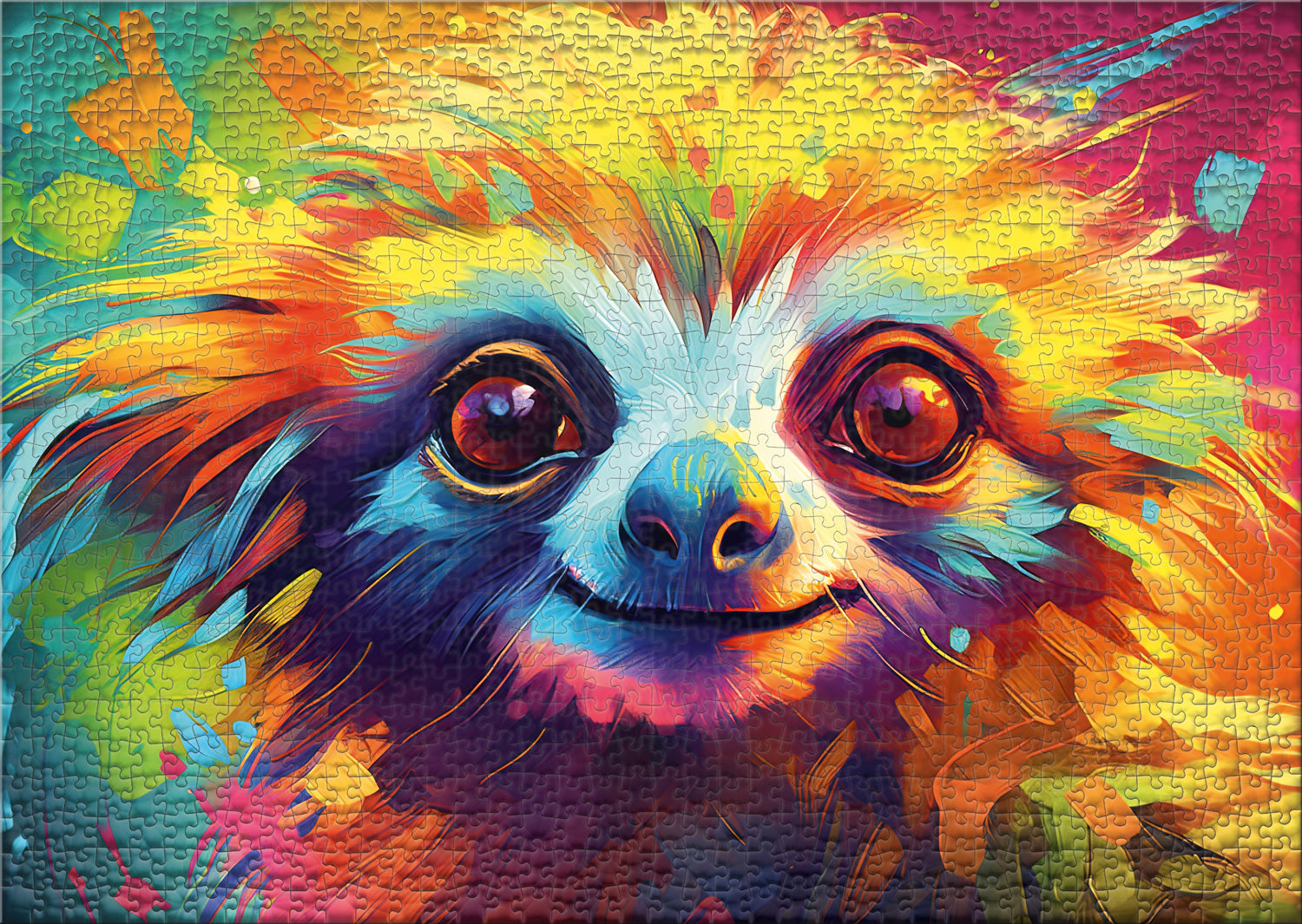 ulmer-puzzleschmiede-puzzle-1000-teile-happy-monkey-affe-2 image 2