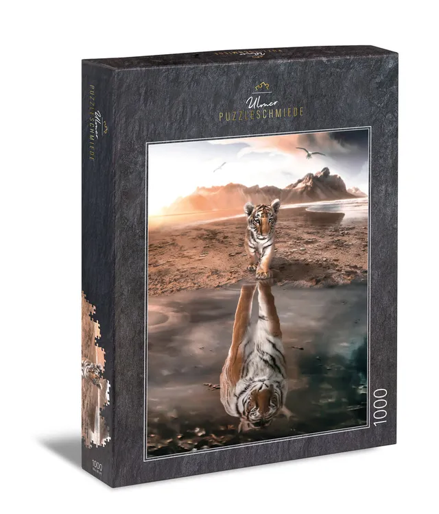 ulmer-puzzleschmiede-grande-futuro-puzzle-1000-teile-tiger image 1