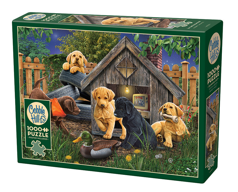 cobble-hill-in-the-doghouse-1000-teile-puzzle-hunde image 1