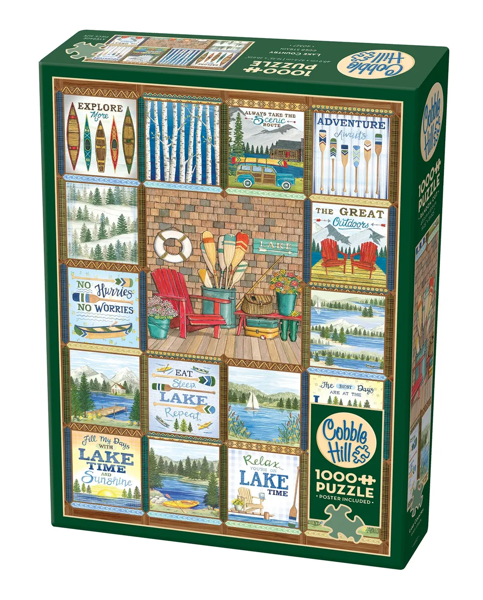 cobble-hill-lake-country-1000-teile-puzzle-see-collage image 1