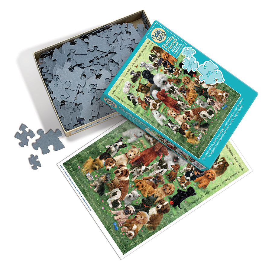 cobble-hill-puppy-love-puzzle-350-teile-welpen image 3