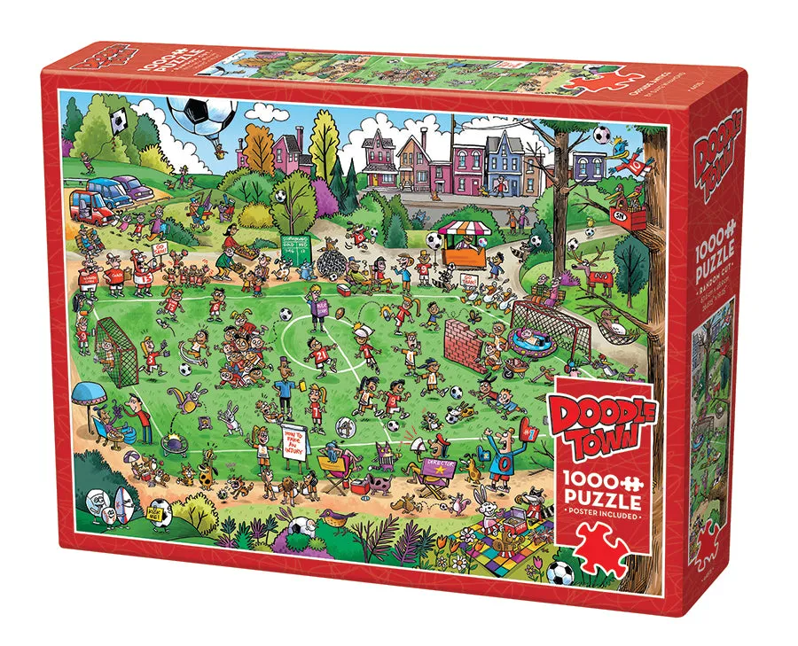 cobble-hill-doodletown-offside-antics-1000-teile-puzzle-fu-ball image 1