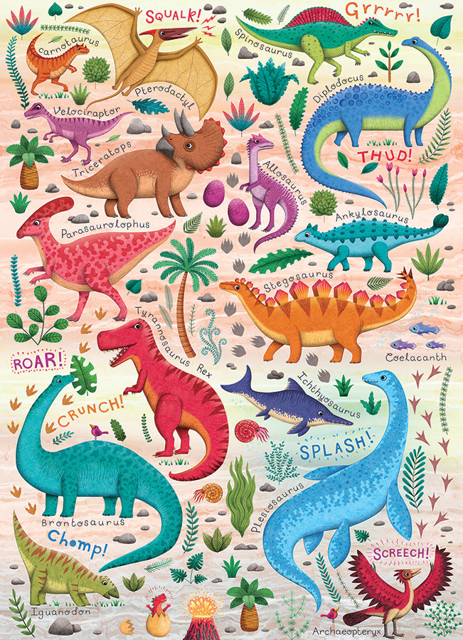cobble-hill-500-piece-rawr-puzzle-500-teile-dinosaurier image 2