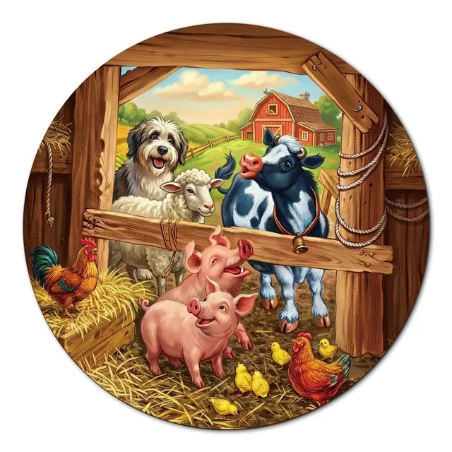kaayee-cardboard-puzzle-cute-critter-farm-1000-teile-eco image 1