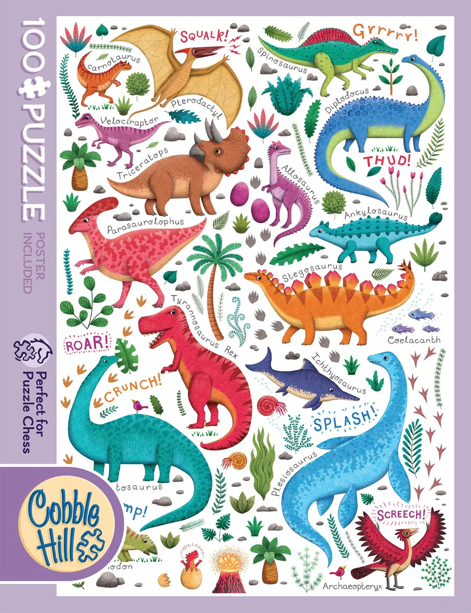 cobble-hill-rawr-100-teile-puzzle-dinosaurier image 1