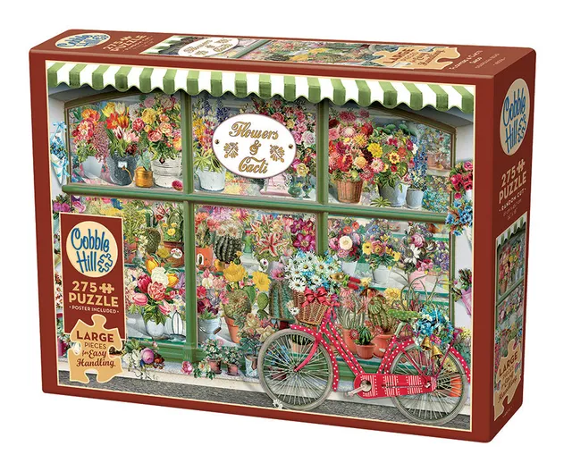 cobble-hill-easy-handling-275-flowers-and-cacti-shop-puzzle-275-teile-garten image 1