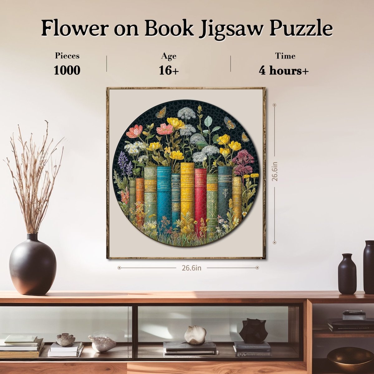 kaayee-flower-on-book-kartonpuzzle-1000-teile-eco-white-board-blumen image 7