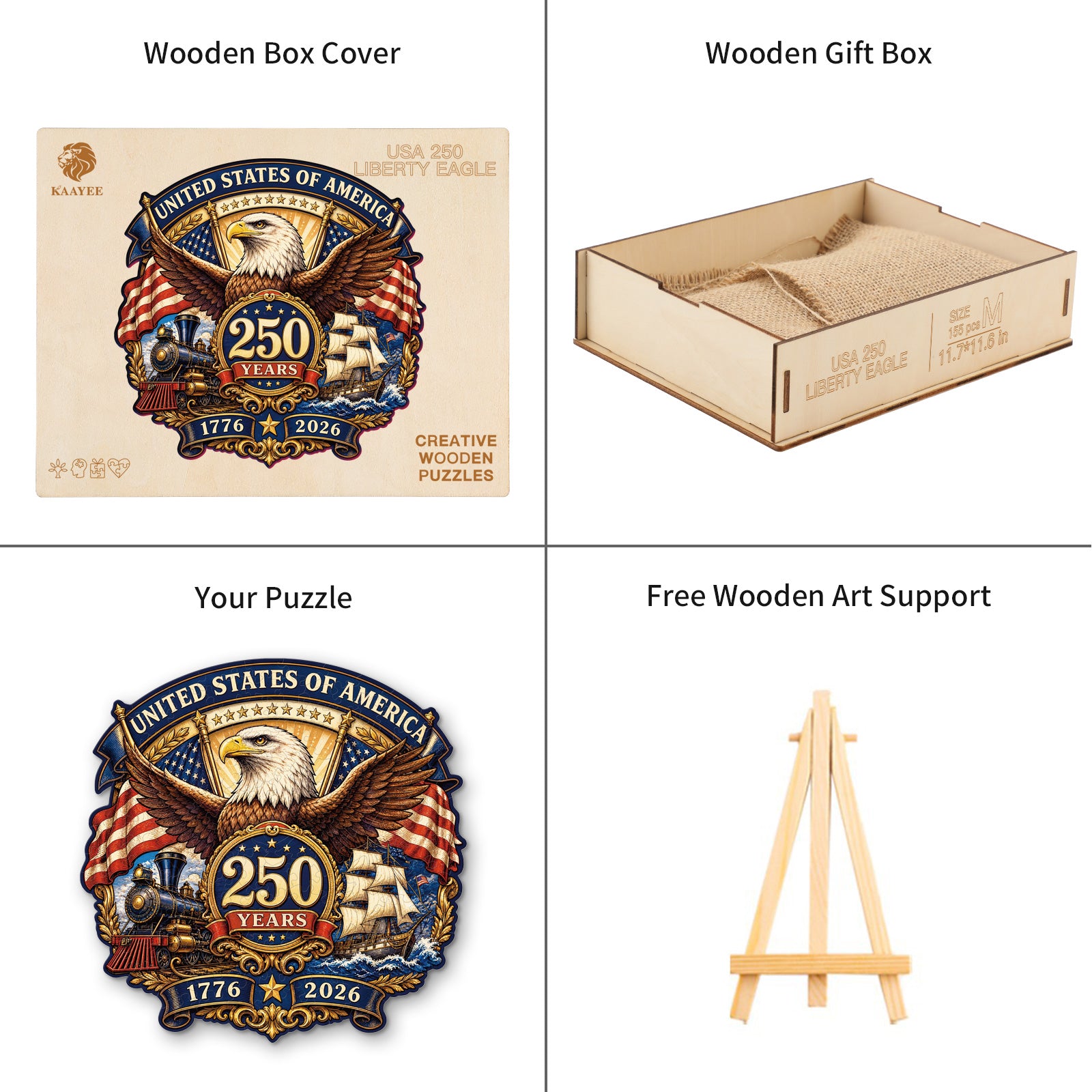 kaayee-liberty-eagle-holzpuzzle-250-teile-medium image 4