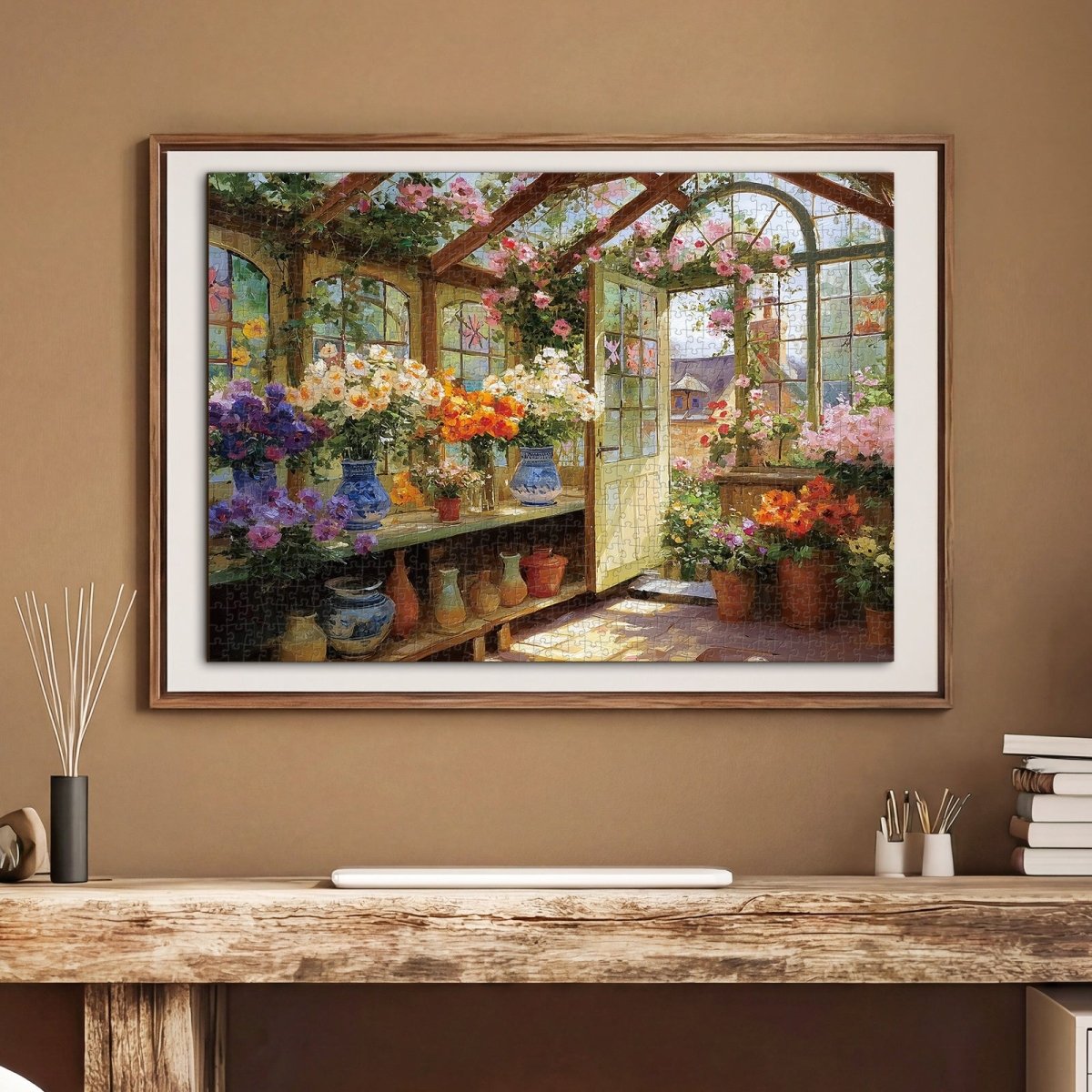 kaayee-1000-teile-puzzle-sunlit-flowerhouse-blumenhaus image 5