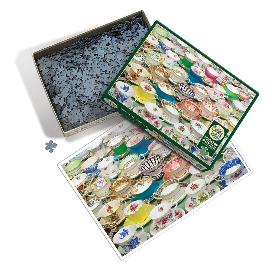 cobble-hill-1000-piece-teacups-puzzle-tassen-vintage-1000-teile image 3