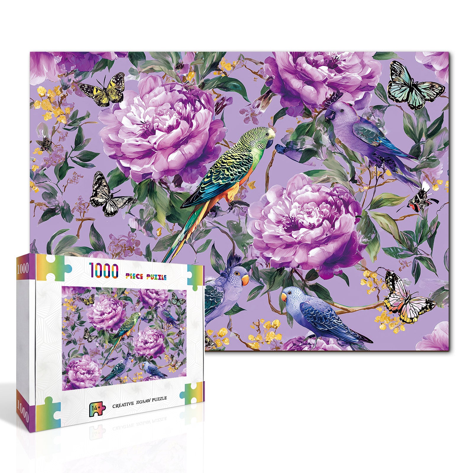 kaayee-lavender-birdsong-kartonpuzzle-1000-teile-standard image 2