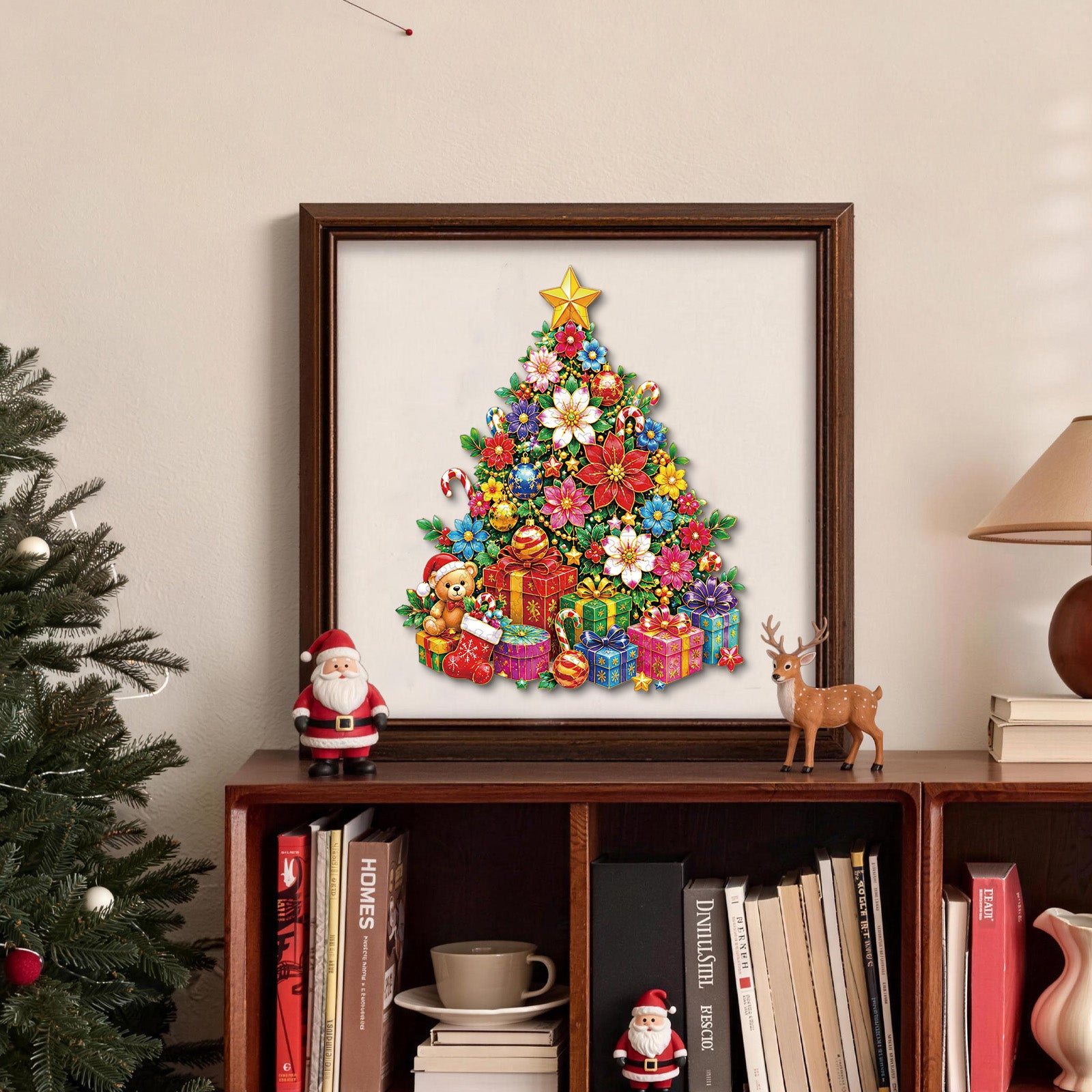 kaayee-christmas-tree-holzpuzzle-floral-medium image 6