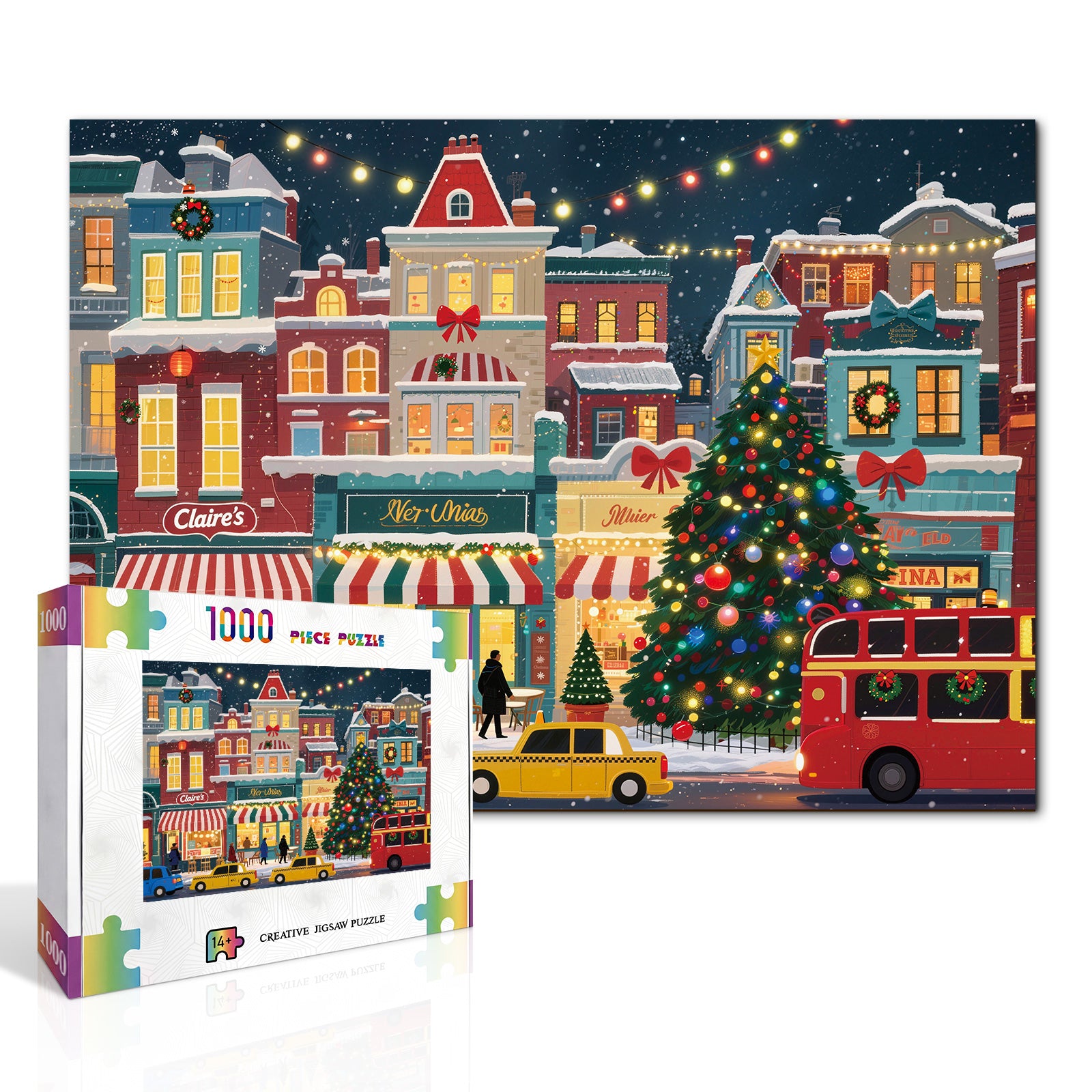 kaayee-christmas-town-street-1000-teile-kartonpuzzle-standard-edition image 2