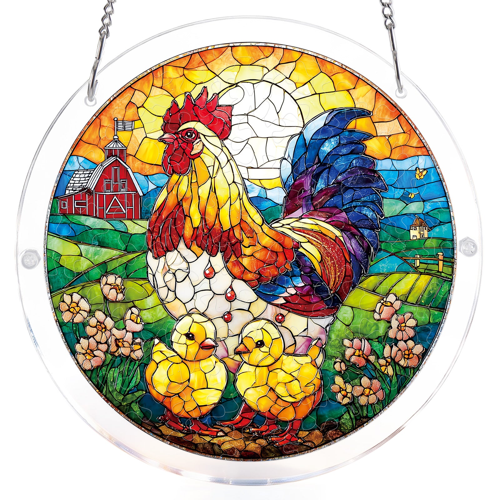 kaayee-golden-dawn-rooster-suncatcher-puzzle-small image 7