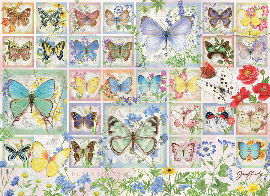 cobble-hill-500-butterfly-tiles-puzzle-500-teile-schmetterling image 2