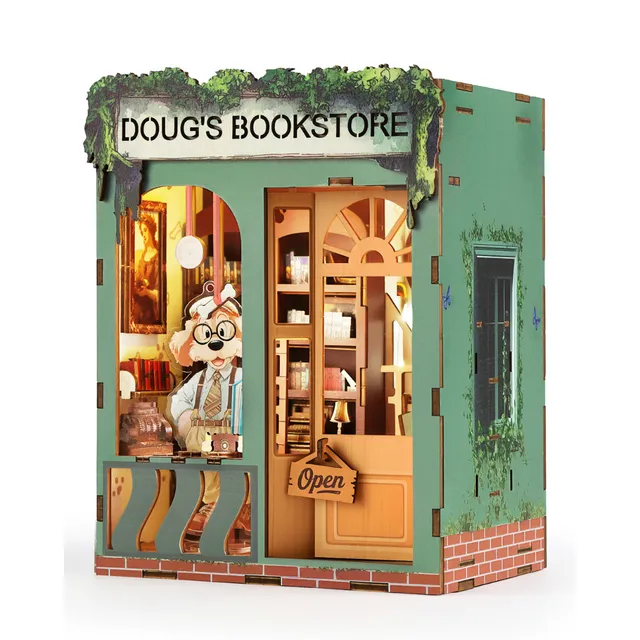 kaayee-book-nook-kit-doug-s-bookstore-buchladen-miniatur image 1