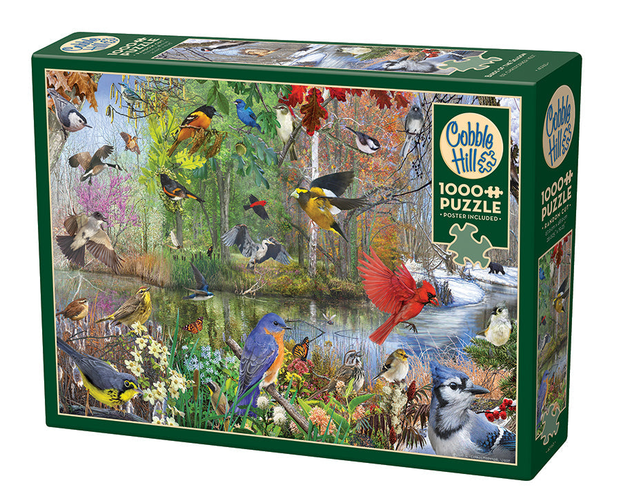 cobble-hill-birds-of-the-season-puzzle-1000-teile-v-gel image 1