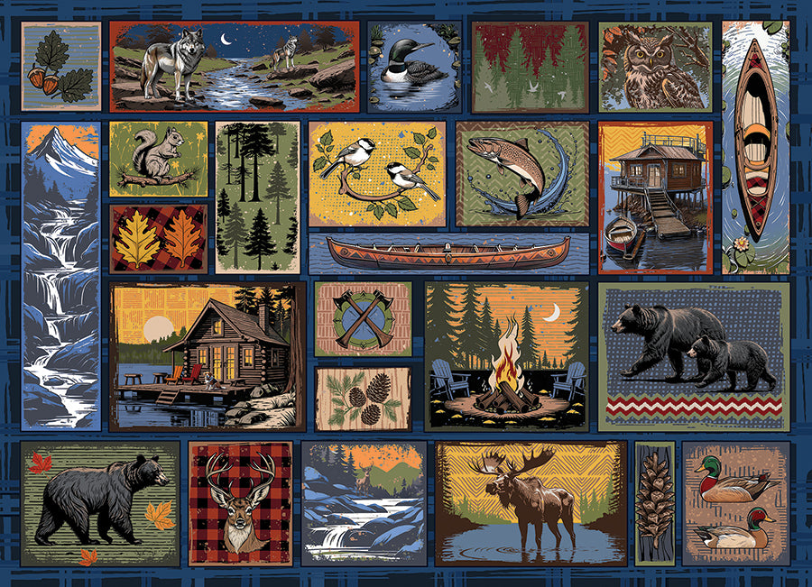 cobble-hill-1000-teile-woodcraft-puzzle-wildtiere-wald image 5